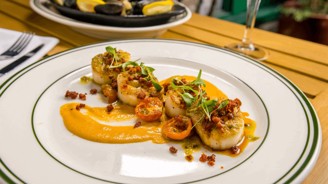 Hand Dived Scallops, With Sweetcorn Puree And Chorizo Crumb Recipe