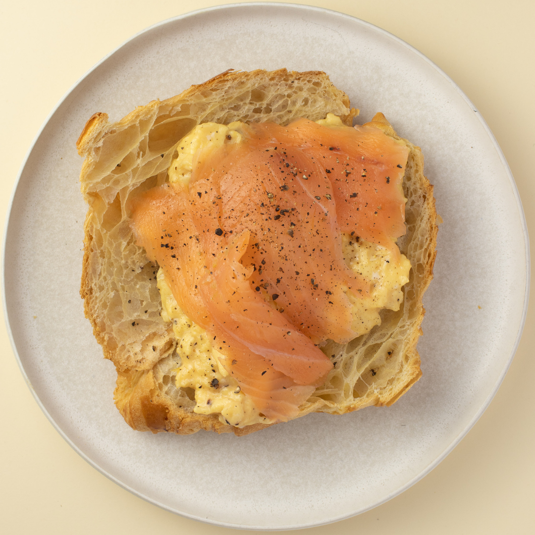 Smoked Salmon And Scrambled Egg Croissant Recipe yhangry