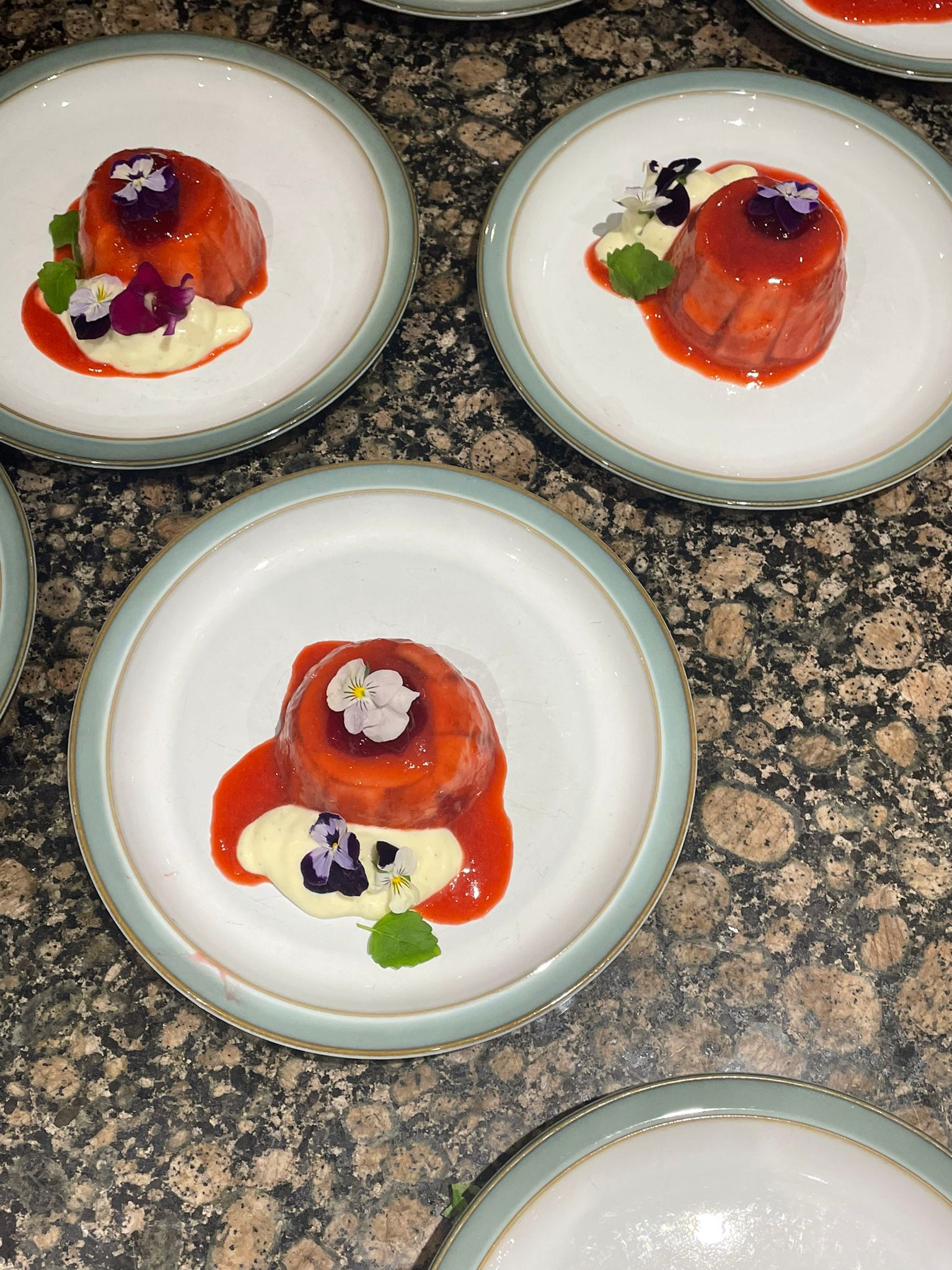 Brit Raspberry Summer Pudding, Vanilla Creme Fraiche, Compote, Lemon ...